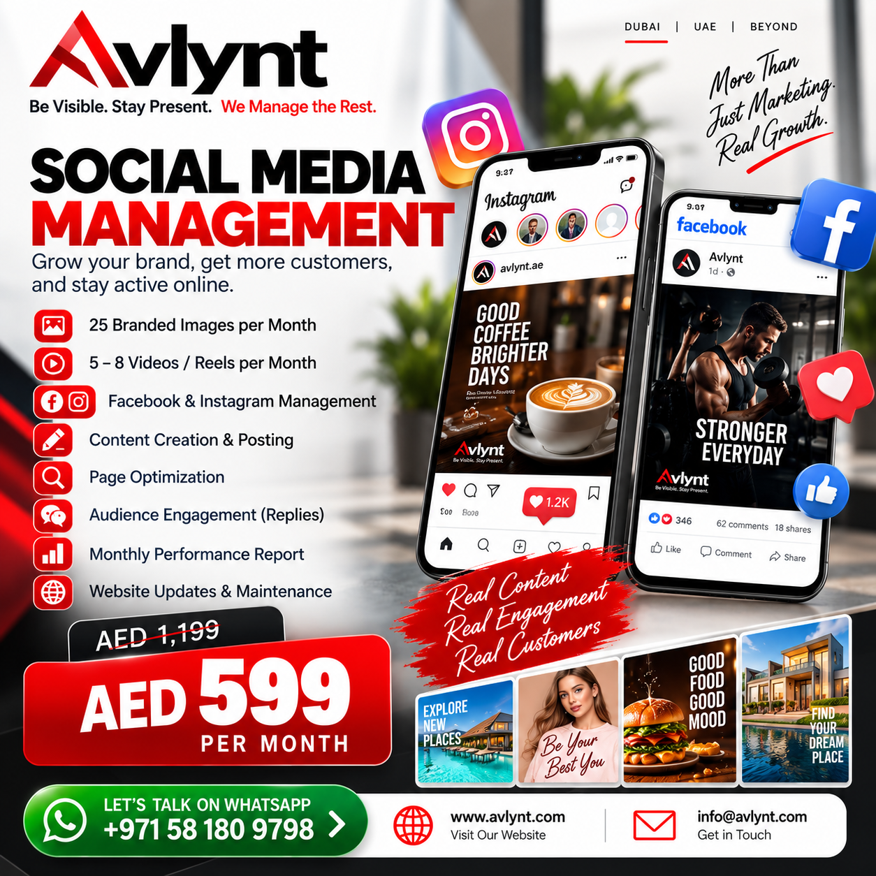 Social media management package